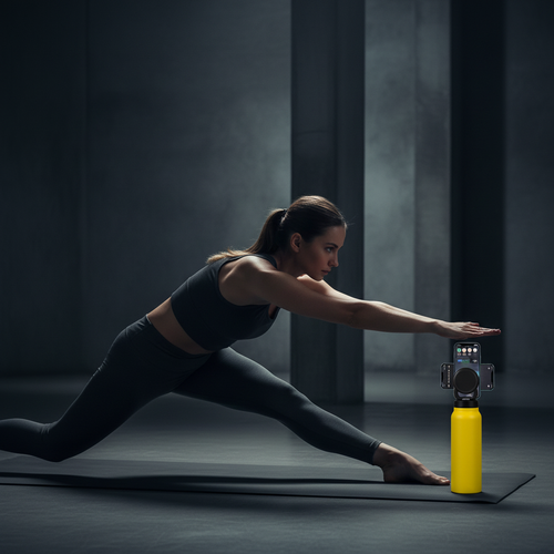 NOVYRA Pro — Gourde Isotherme & Support Téléphone Magnétique | 710ml
